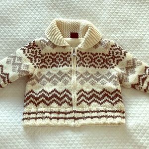 Gap baby thick knit zip up grandpa sweater.